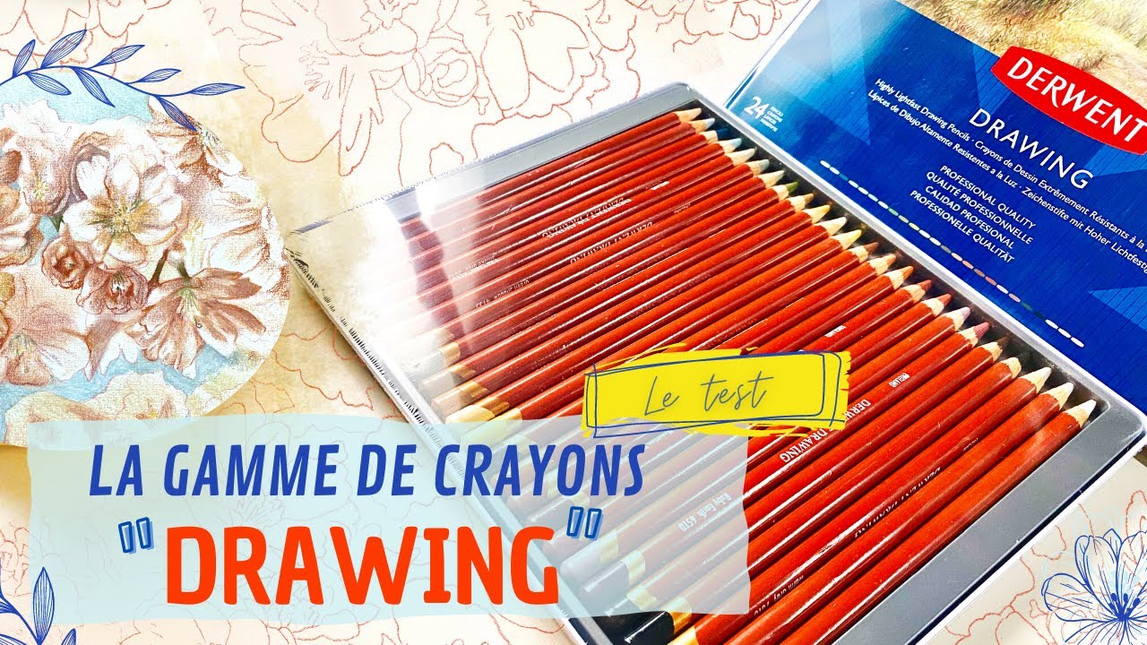 Test crayons Derwent Drawing