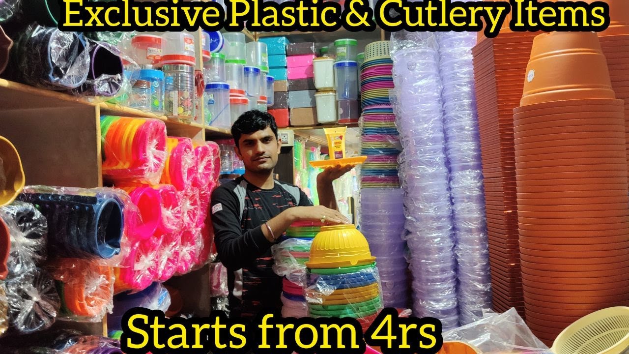 Chickpet Bangalore Wholesale Plastic & Household Items | Cutlery Items | Starts from 4rs |CourierAvl