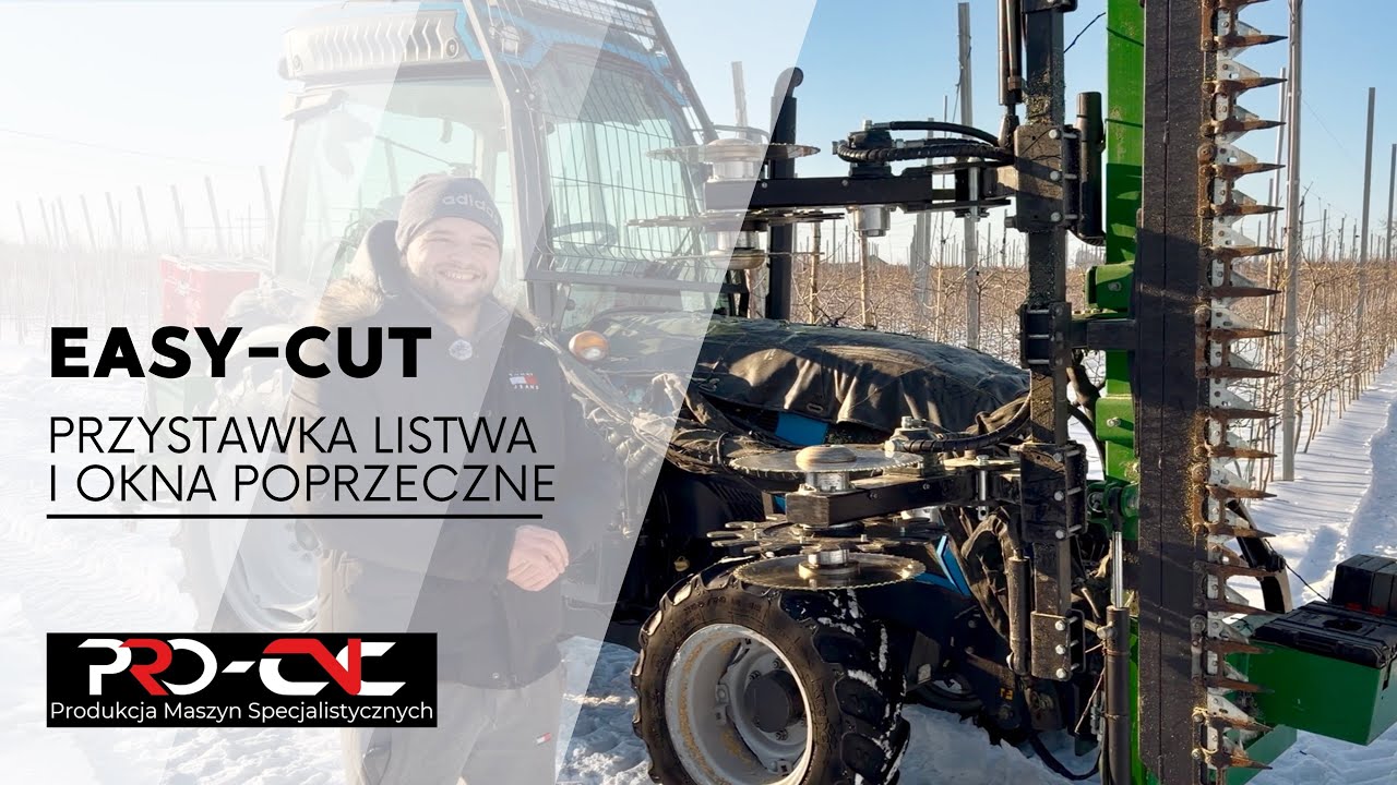 Cięcie mechaniczne 2026r. - EASY-CUT listwa i okna poprzeczne od PRO-CNC / opinia sadownika Jakuba