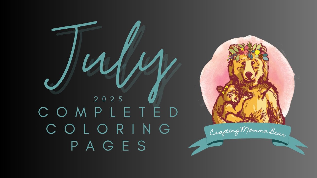 July 2025 Completed Coloring Pages-Mandalas-Disney-Color By Number-