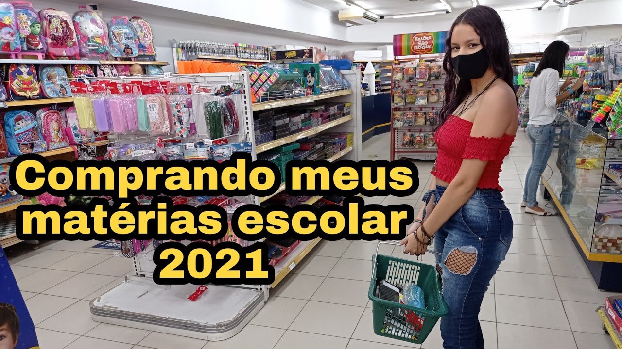 comprando meu material escolar 2021