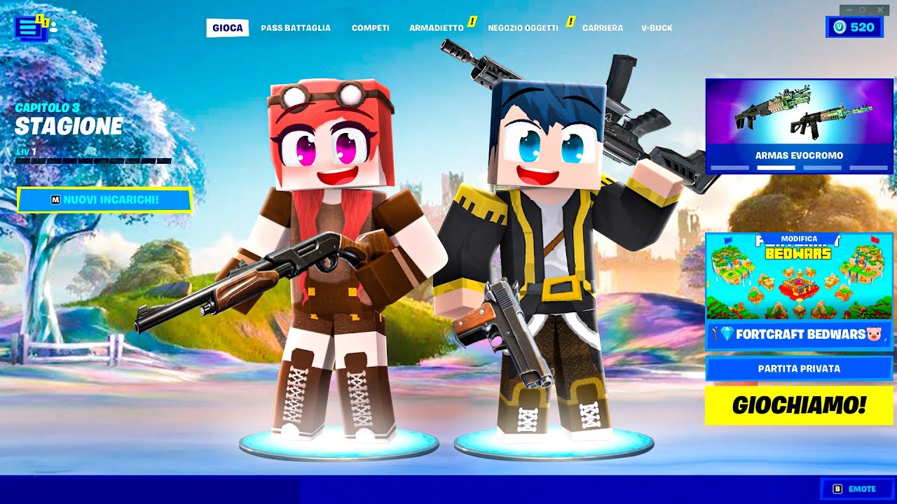 LA CORSA ALLE ARMI DI MINECRAFT SU FORTNITE!