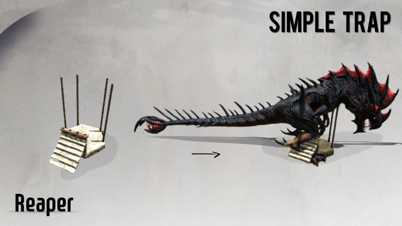 Reaper Queen Trap (How to tame a Reaper) Ark Survival Evolved