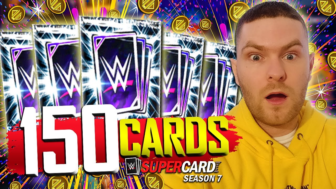 BIGGEST PACK OPENING!! THE BEST PACKS IN WWE SUPERCARD SEASON 7
