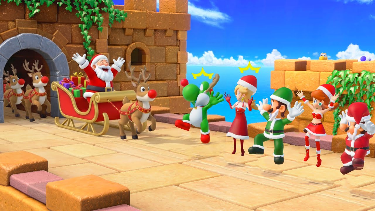 【スーパーマリオパーティ】クリスマス衣装でガチ勝負！マリオVsルイージVsデイジーVsワルイージ