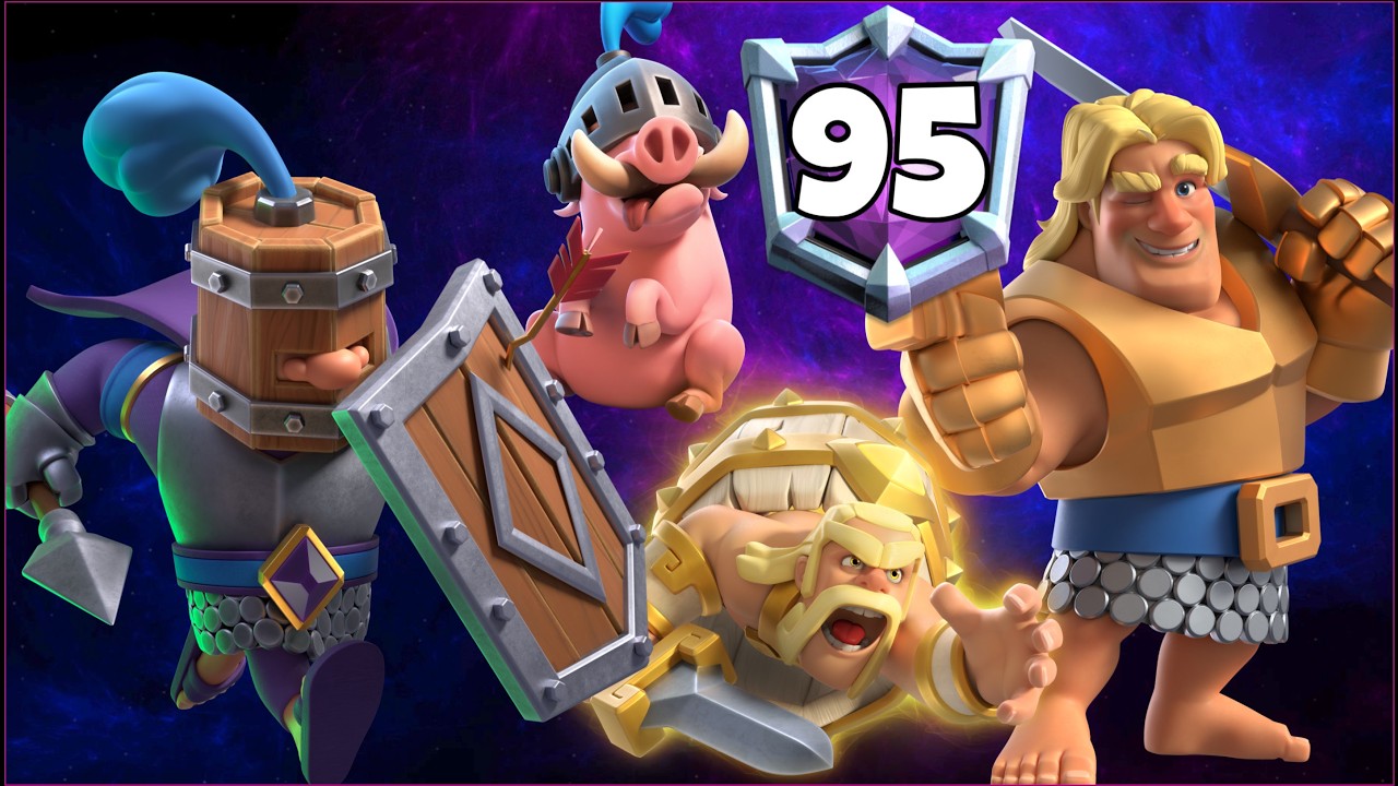 Top 90 with Royal Recruits Hogs Deck.!