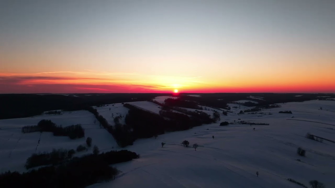 Winter sunset