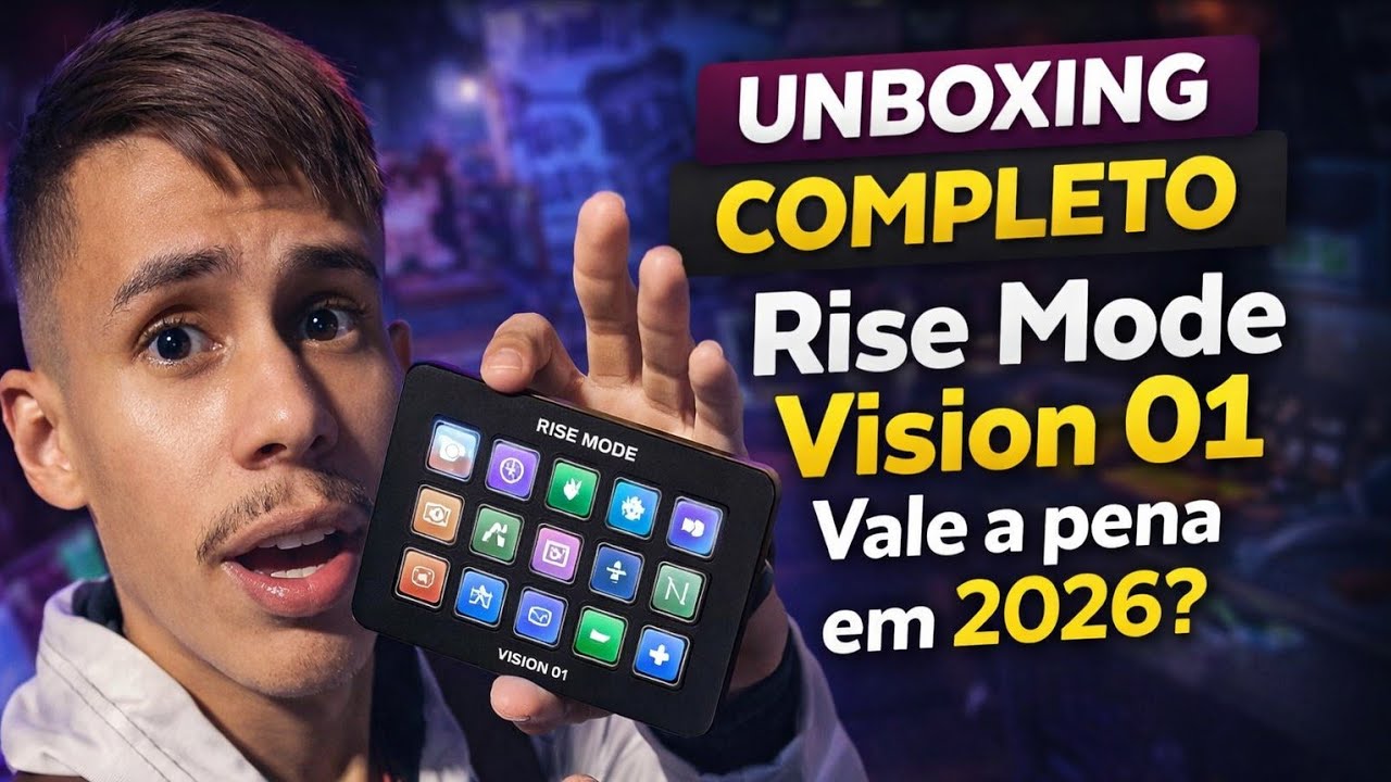 Unboxing COMPLETO da Mesa Controladora Rise Mode Vision 01 – Vale a pena em 2026?