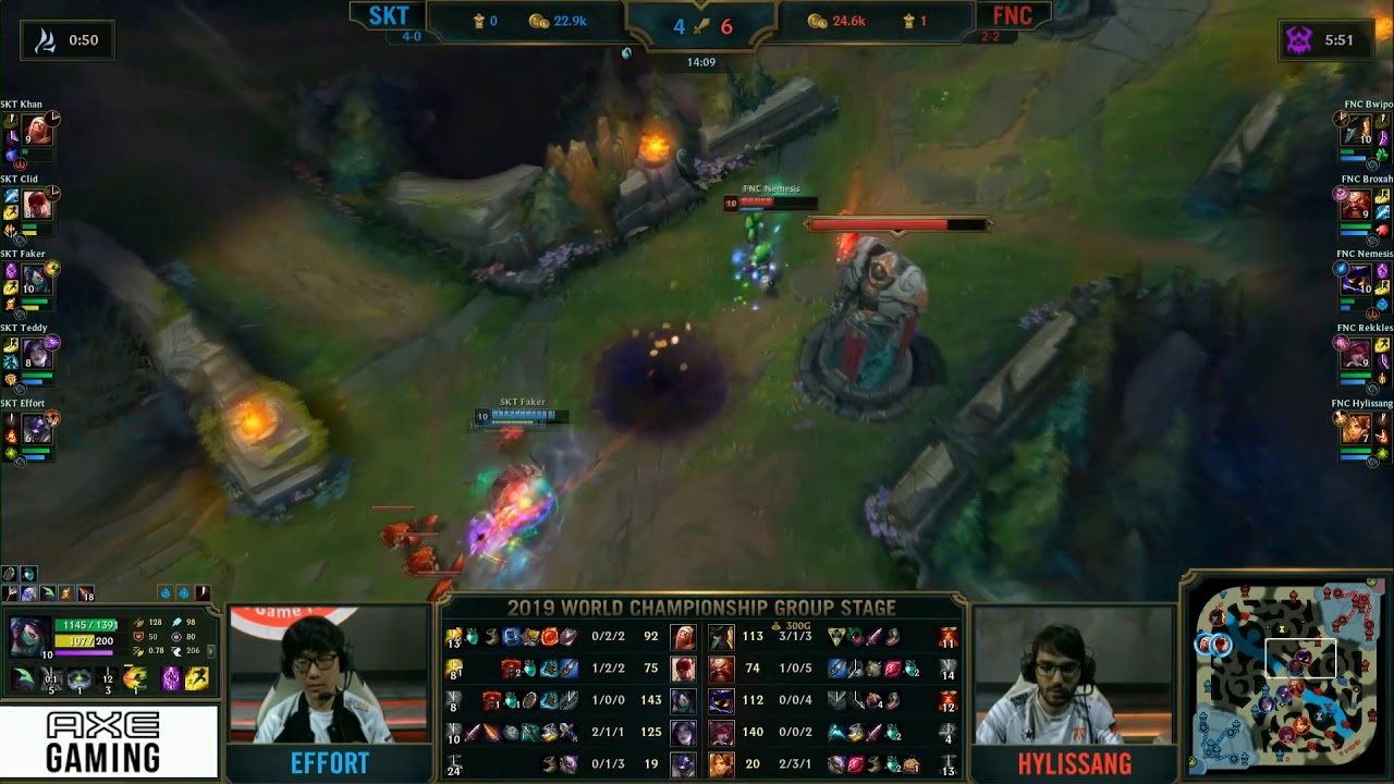 FNC Nemesis solo kills Faker #Worlds2019