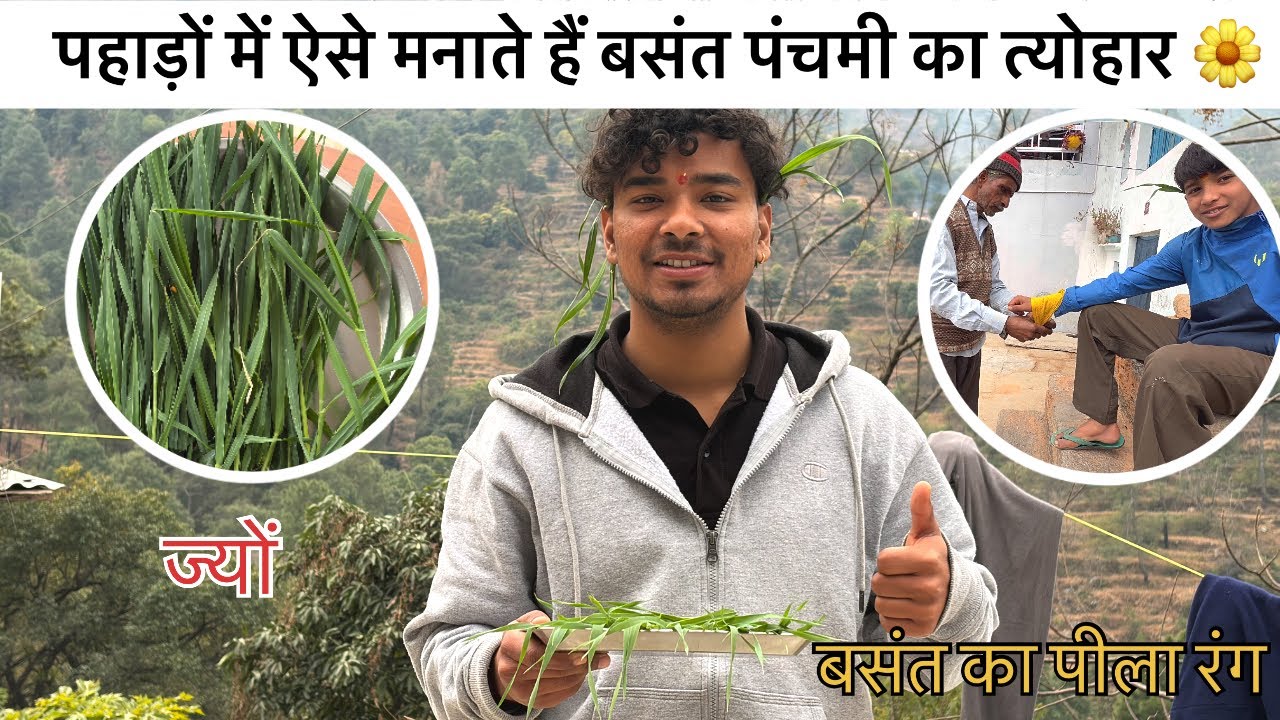 घर पर ऐसे मनाई हमने बसंत पंचमी 🌼|| Basant Panchami Vlog || Pahadilifestyle vlog 