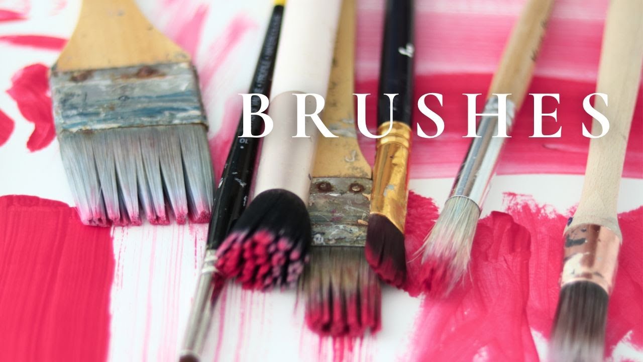 Acrylic painting brush types explained