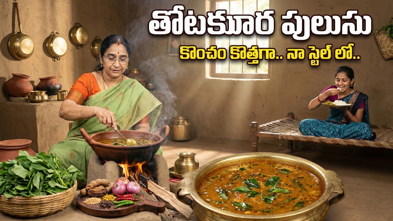 Tasty & Healthy Thotakura Pulusu Recipe | Iron-Rich Healthy Curry Recipe | Ramaa Raavi