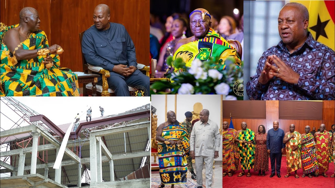 Breaking News President John Mahama Praises Asantehene Otumfuo Osei TuTu II