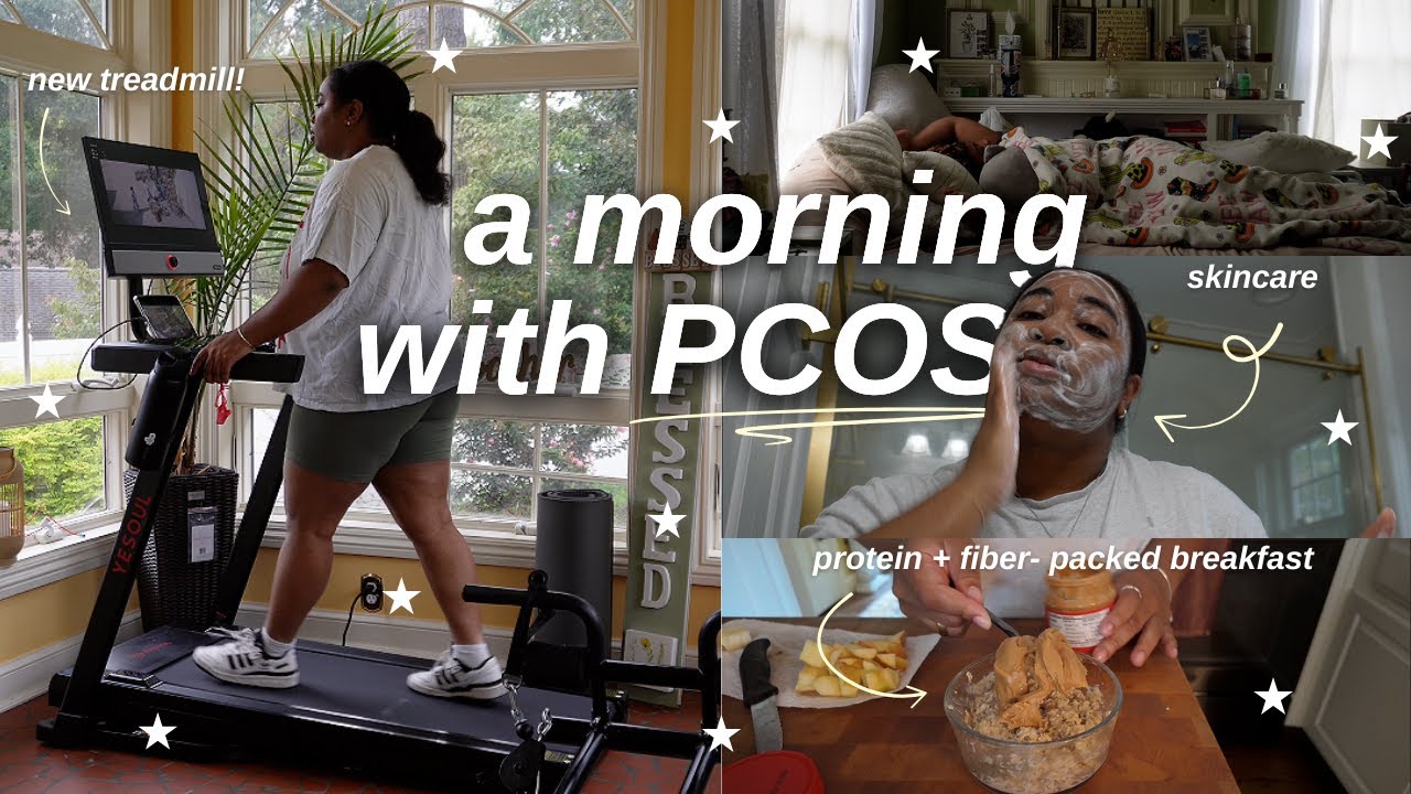 the PCOS diaries✨*realistic* morning routine 🌞 skincare, supplements & cozy wellness vlog