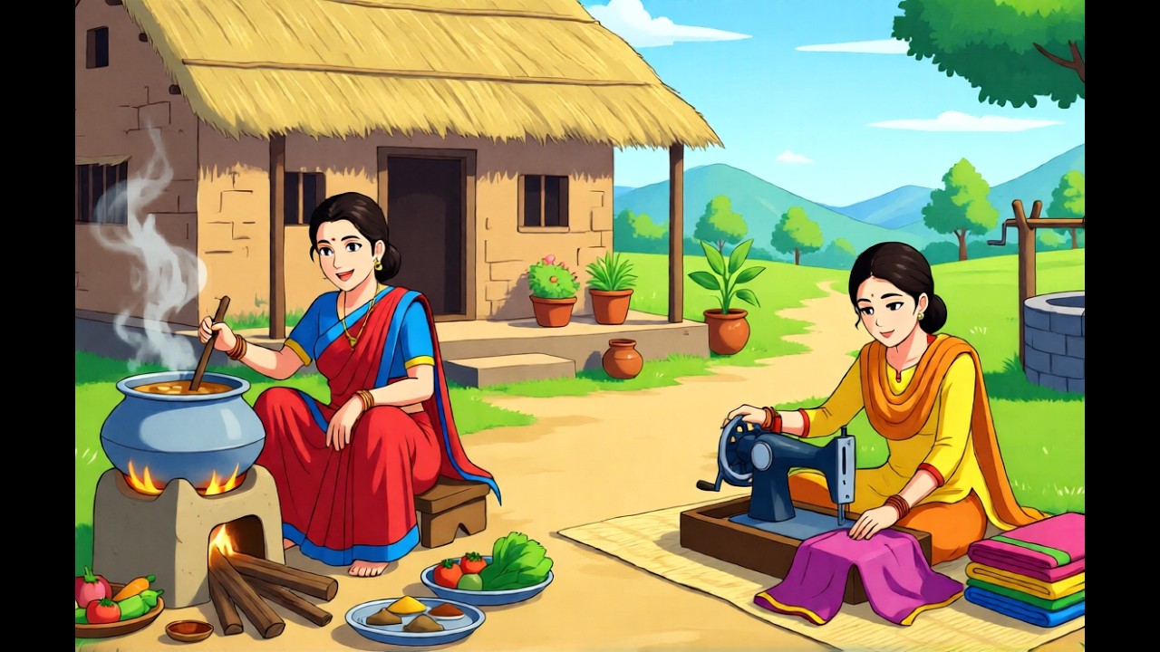 ठंड में ठिठुरती दो बहनों का संघर्ष | Thand mein thithurti do behno ka sangharsh | Hindi Kahani