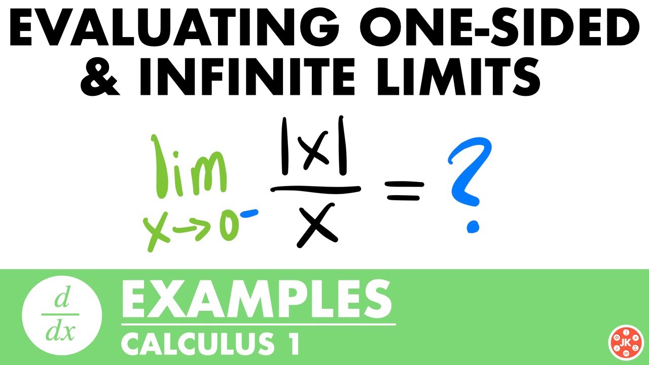 One Sided & Infinite Limits Examples | Calculus - JK Math