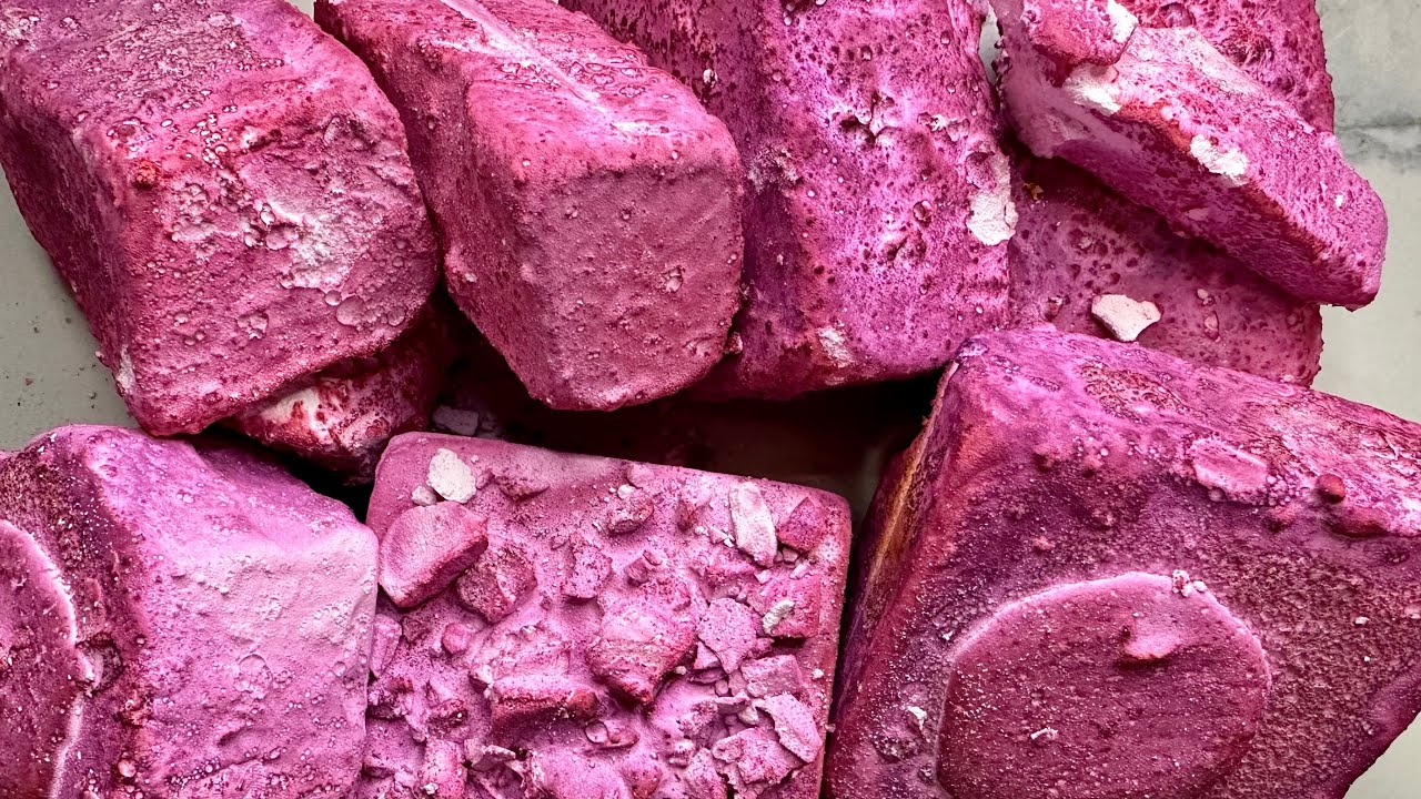 Dyed Pasted Gym Chalk Crush ASMR