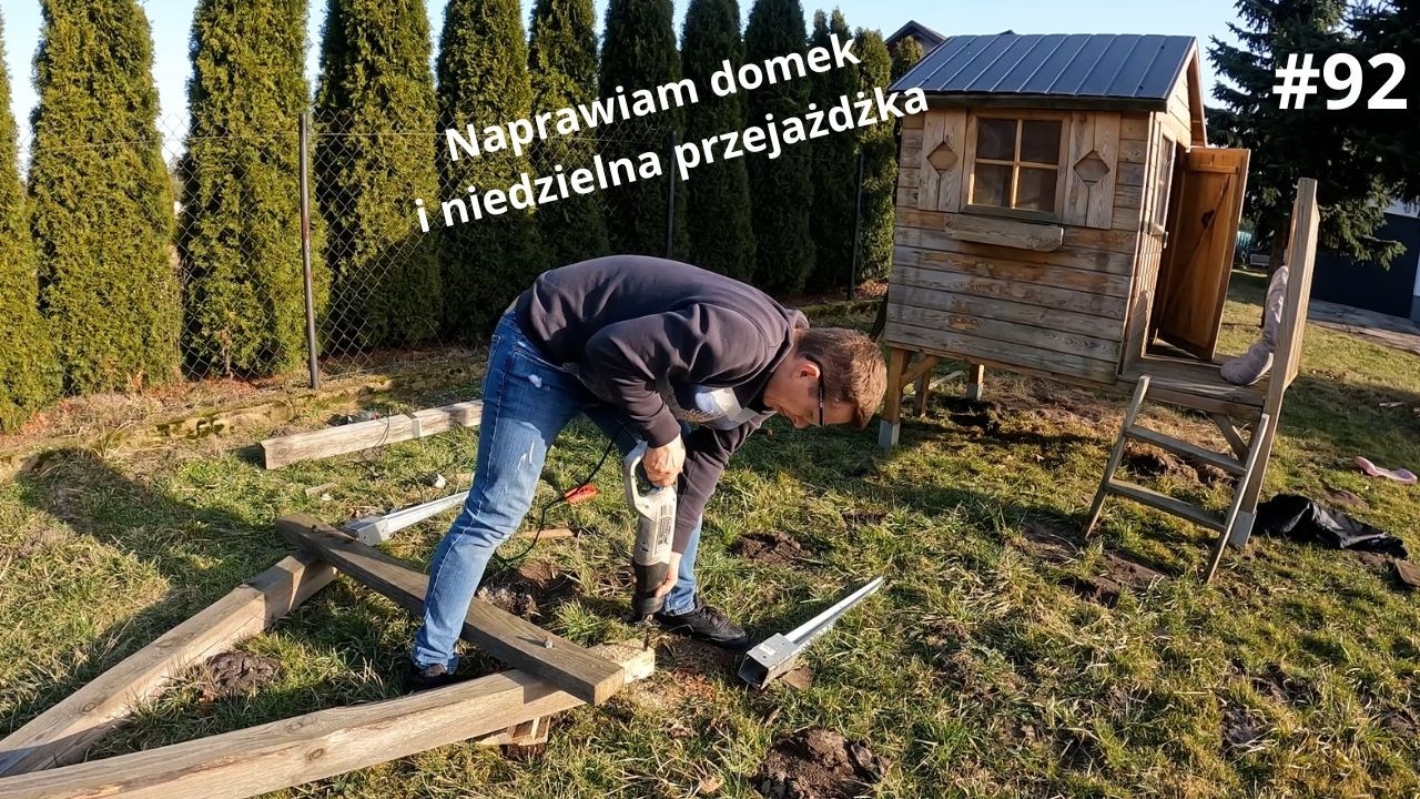 Naprawiam domek Olka i Julka i niedzielna przejażdżka Junakiem M10 #92 #jagopodroze