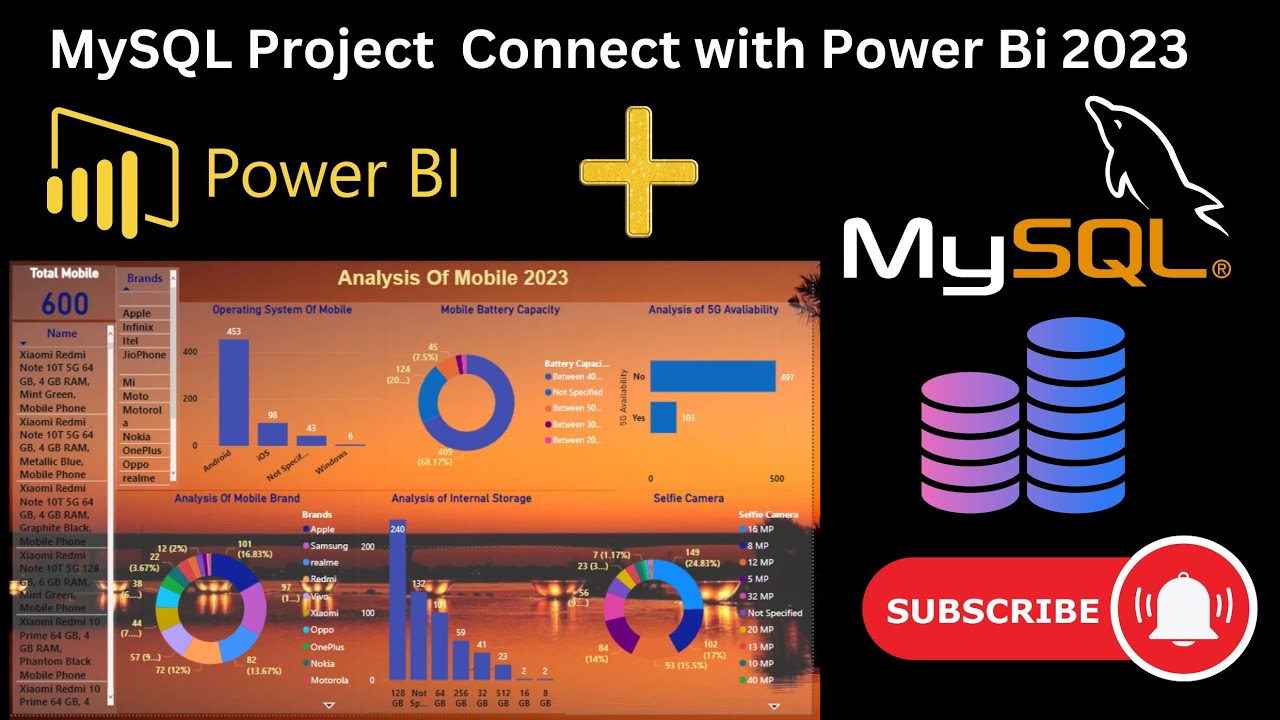 MySQL Project Connect with Power BI 2023 💡