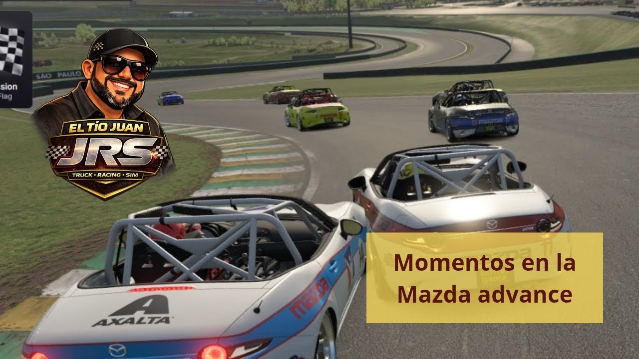 Iracing. Arrancada accidentada mazda advance #iracing #iracingcrashes #iracingoffical #mx5miata 