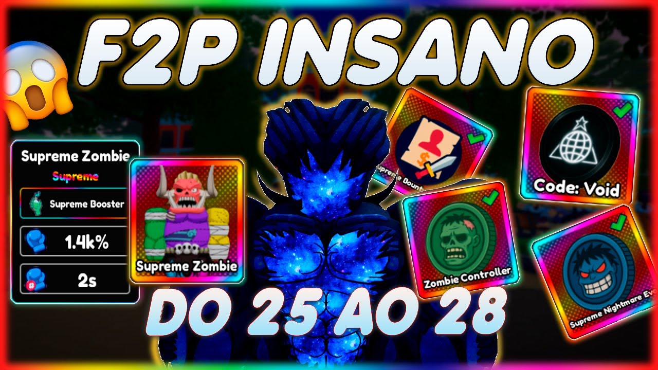 EVOLUÇÃO INSANA F2P! PASSEI 4 MUNDOS SEGUIDOS | ZERO AO PRO EP.12