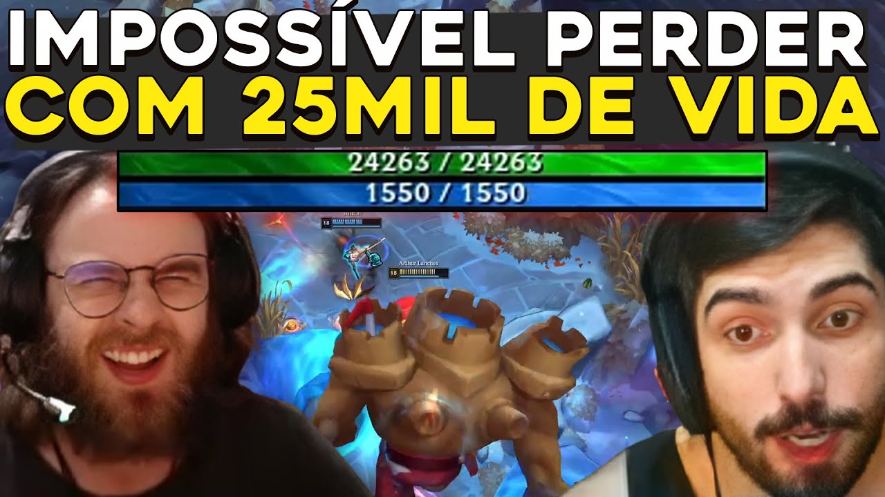 ARTHUR LANCHES CRIOU MAIOR TANK DA HISTORIA, JUKES TILTADO TIME IDL - RENECRODILO LEAGUE OF LEGENDS