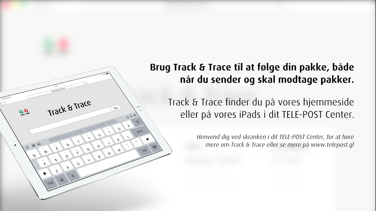 Animeret Track & Trace Video for Tele-Post