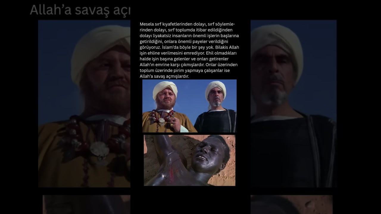 DİNİ İSTİSMAR ETMEYİN &Ccedil;ARPILIRSINIZ