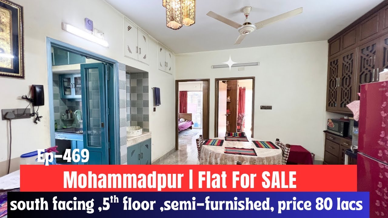 Mohammadpur | 1320 SQFT | Semi Furnished | South Facing flat for SALE | Ep-469