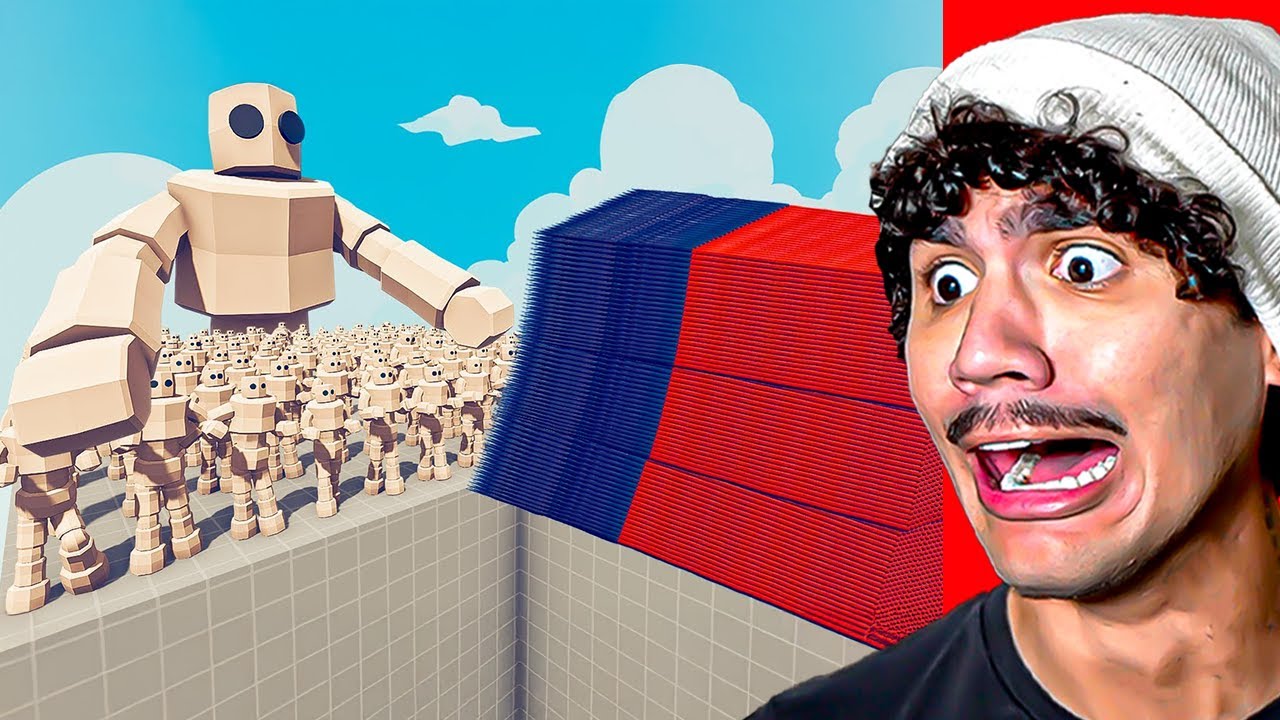 Reagindo a 200 MARSHMALLOWS + 1 GIGANTE vs TODOS OS DEUSES – Totally Accurate Battle Simulator