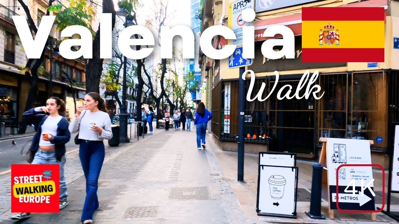 Valencia Spain Walking Tour 4K 🇪🇸
