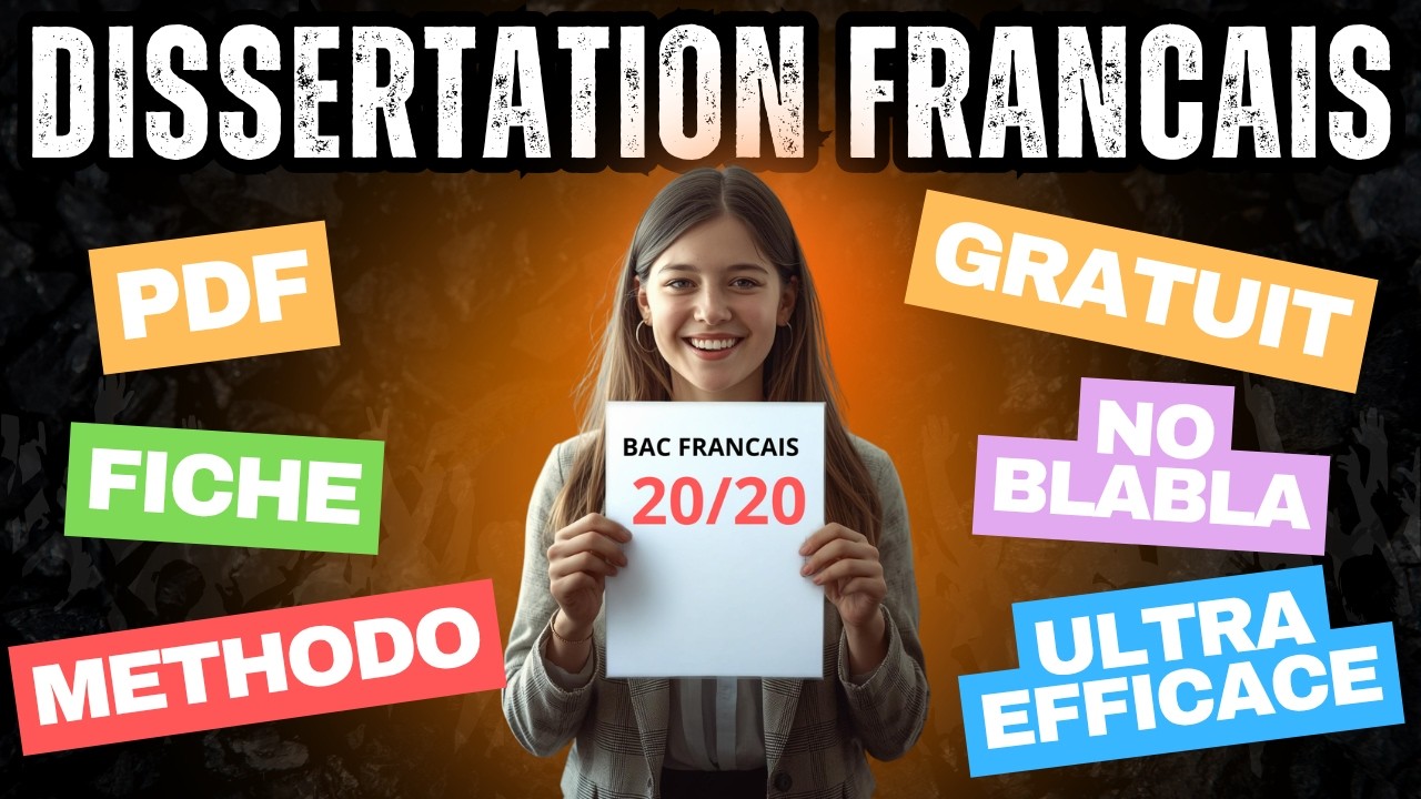 💥 DISSERTATION BAC FRANCAIS 2026 - FICHE REVISION EFFICACE pour la dissertation de français