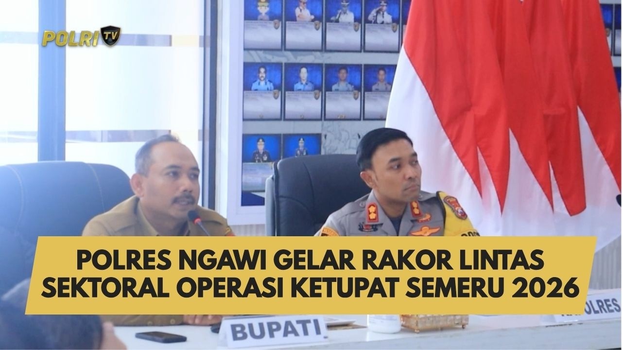 POLRES NGAWI GELAR RAKOR LINTAS SEKTORAL OPERASI KETUPAT SEMERU 2026