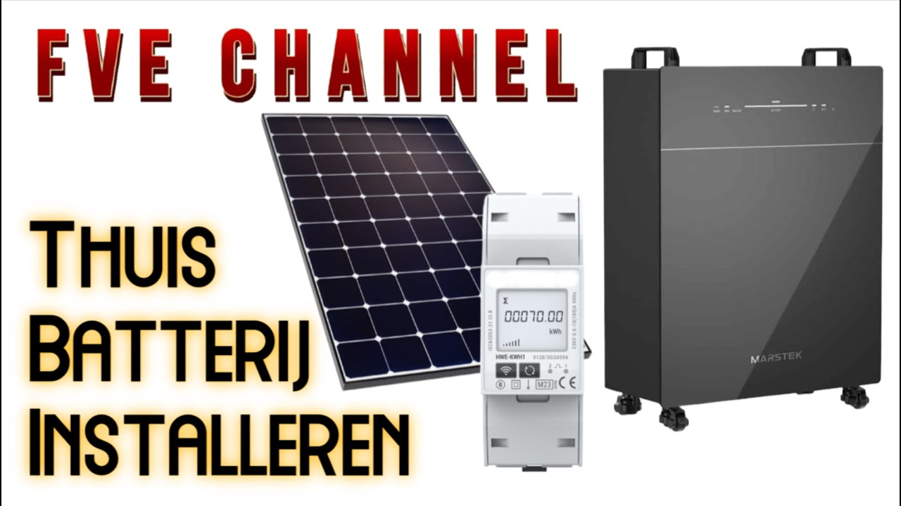 Marstek Venus E 5.12 kWh 2.0  Thuisbatterij installeren