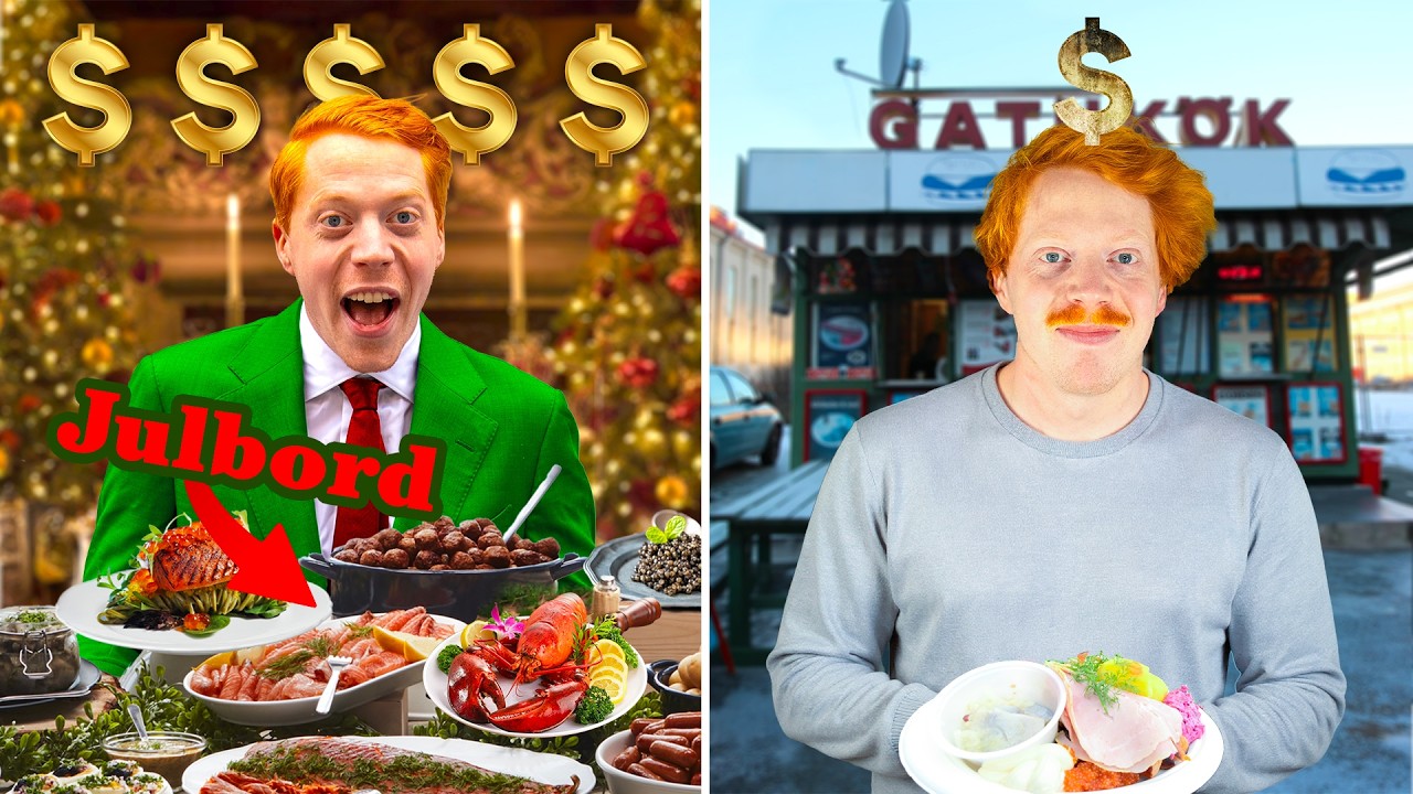 Sveriges dyraste VS billigaste julbord