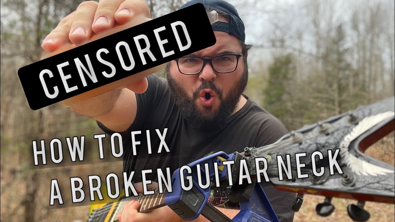 How to fix a broken guitar neck DIY  #deanguitars #diy #guitar
