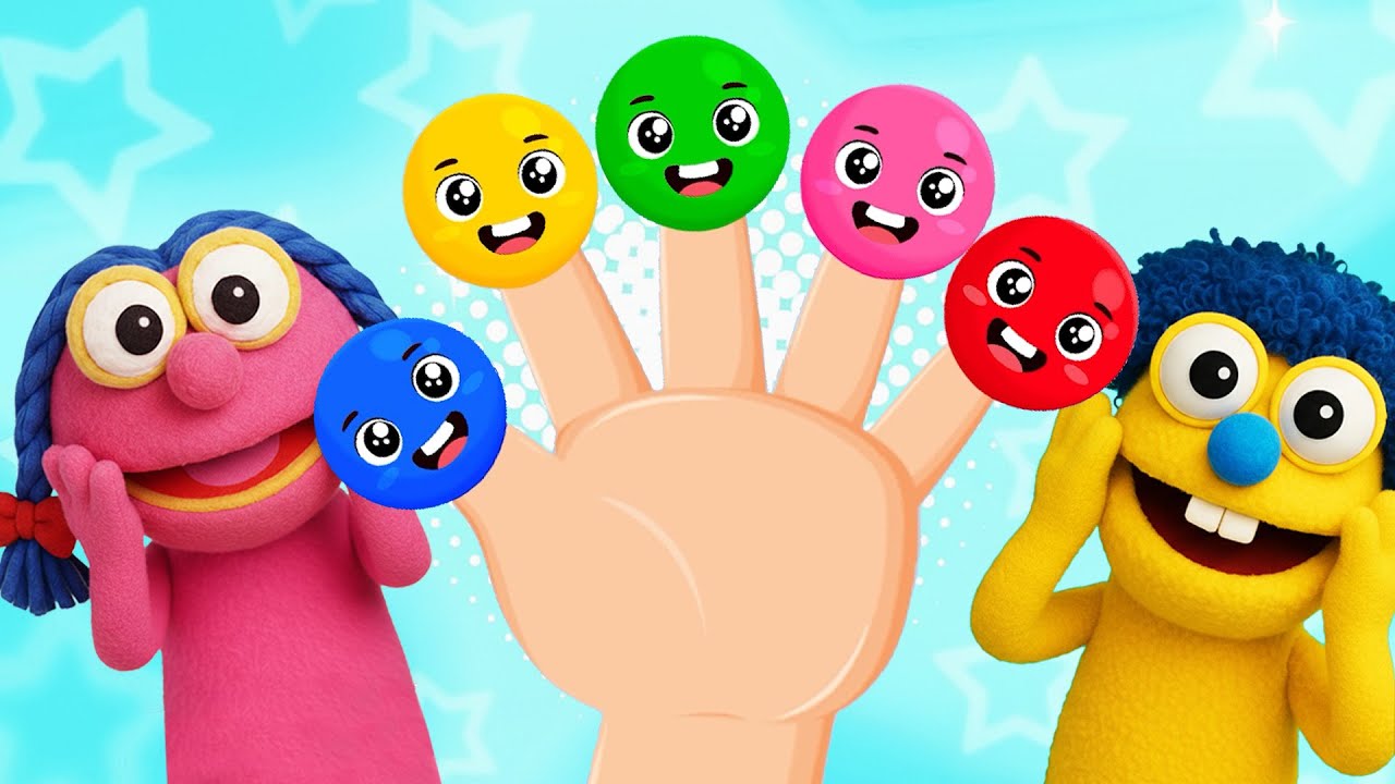 Família de Dedos de Balão | Aprenda as cores | Canções Infantis |