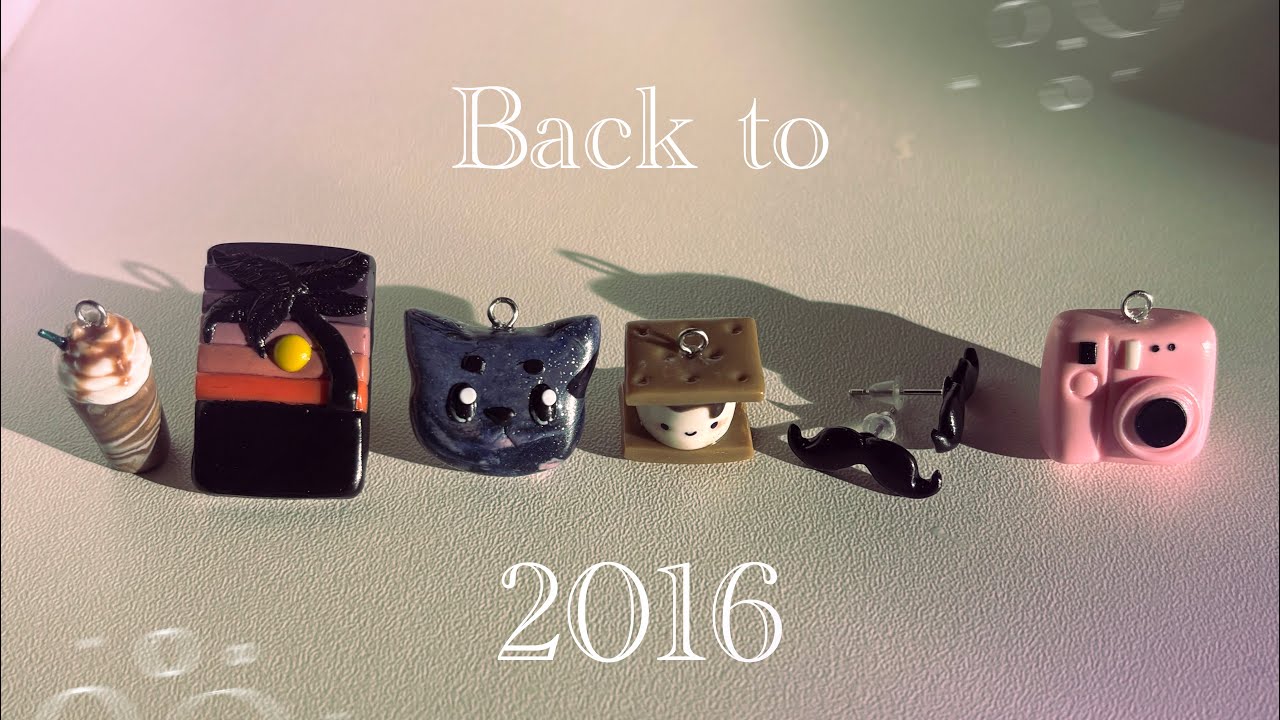 Back To 2016 - Themed Polymer Clay Charms