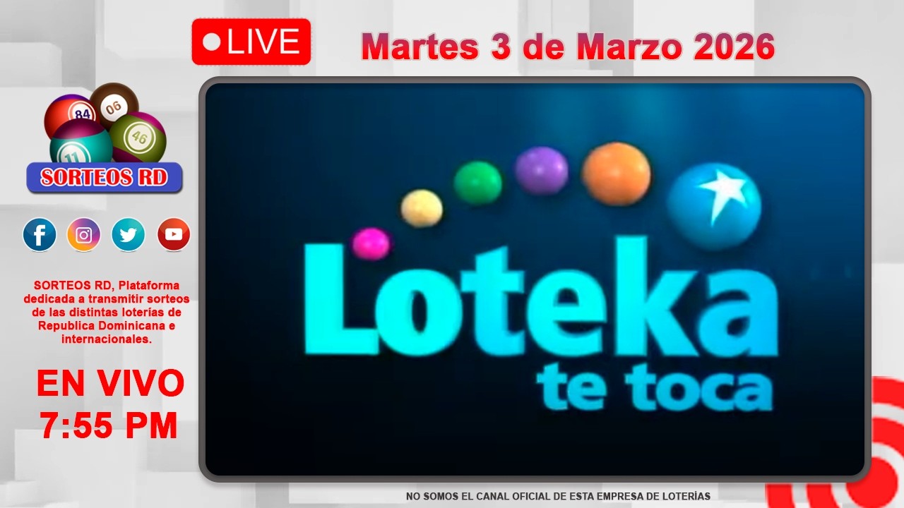 Loteka y Anguilla Lottery en vivo 🎰| Martes 3 de Marzo 2026&ndash; 7:55 PM