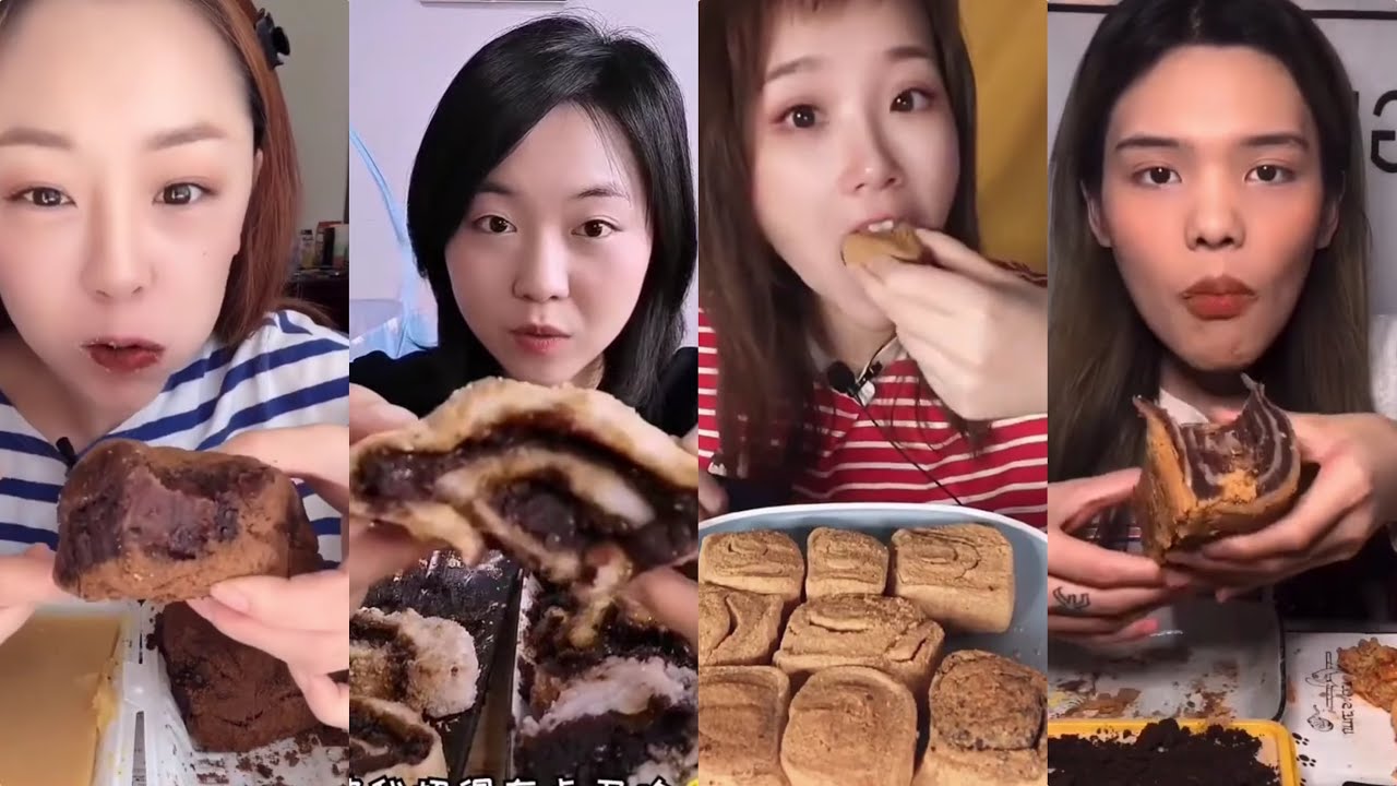 [ASMR] RED BEAN GLUTINOUS RICE ROLLS; 'DONKEY ROLL' (驴打滚) || Dessert Mukbang 디저트 먹방 吃播 *Subtitled