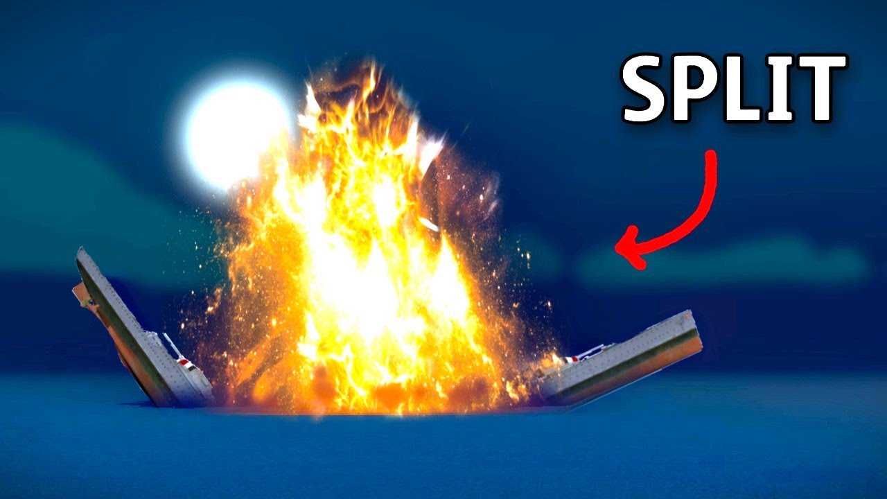 Warship BURNS and SPLITS in Half | Recroom VR