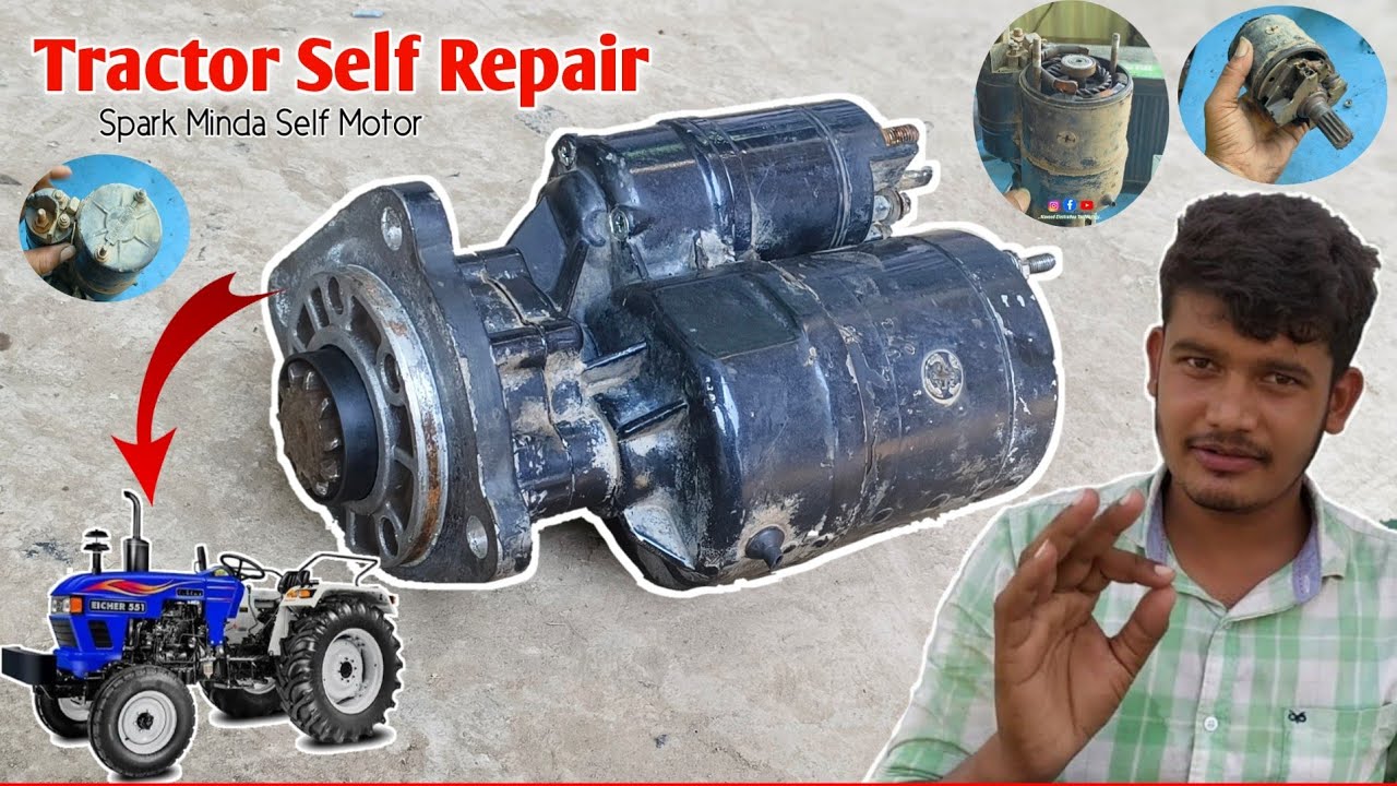 Tractor Self Motor Repairing | Spark Minda Self Repair Tractor | Naveed Electration Technology