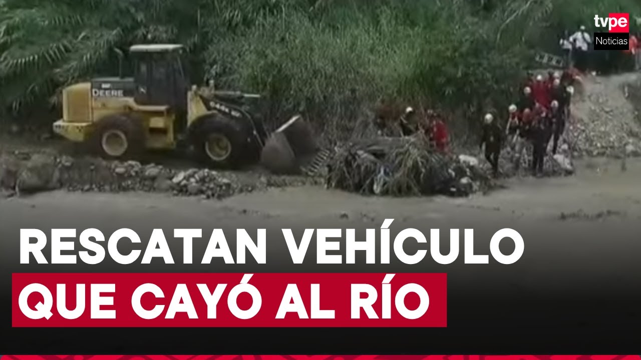 Retiran auto que cayó al río tras colapso de puente Chancay: no se hallaron cuerpos en su interior