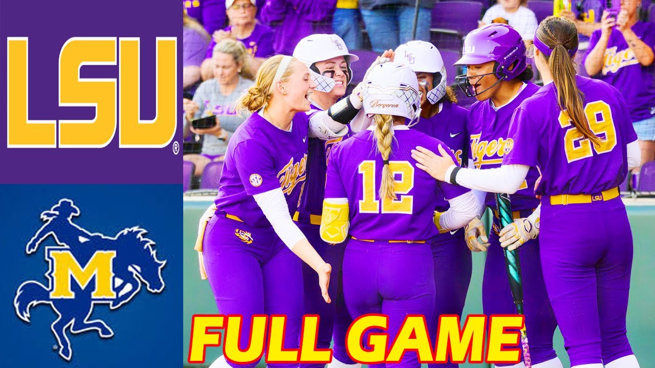 LSU vs Mcneese Full Game Women's College Softball, Apr 22 2025