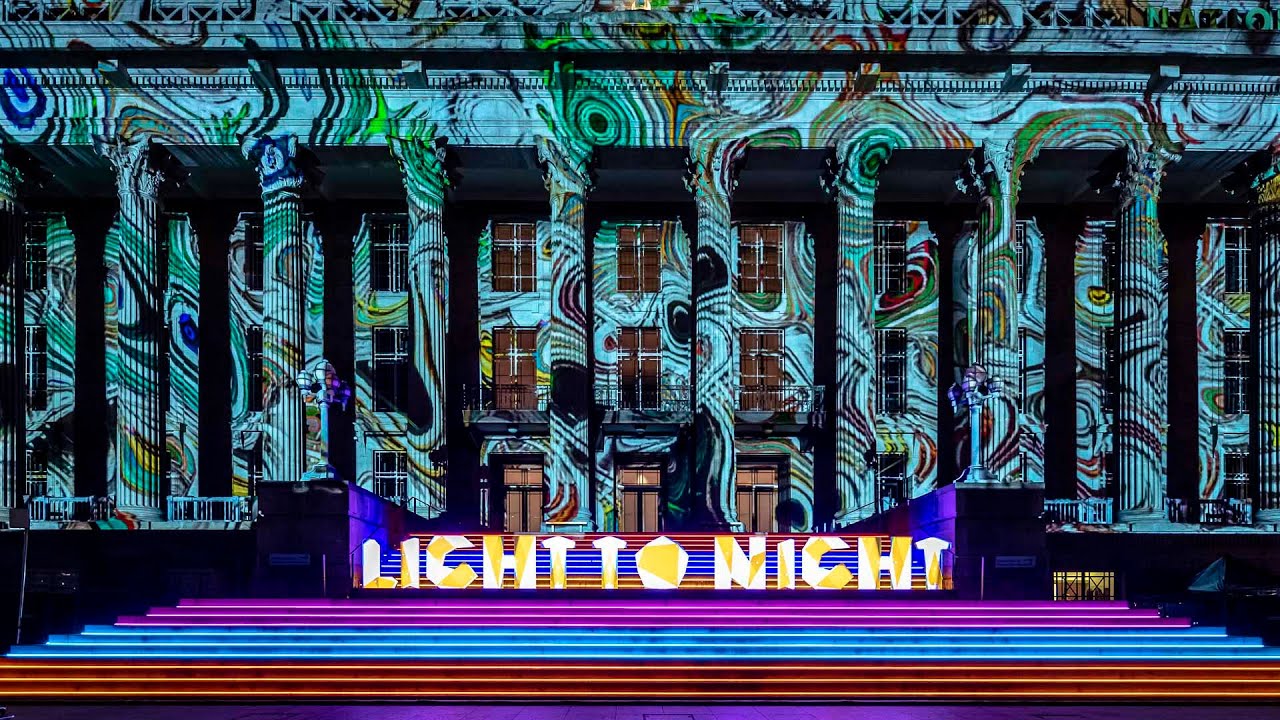 Light to Night Festival 2022 Singapore / Art Skins on Monuments
