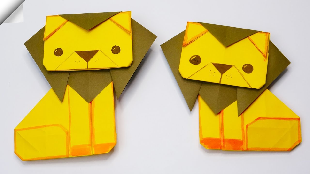 DIY Paper LION | Easy origami toys