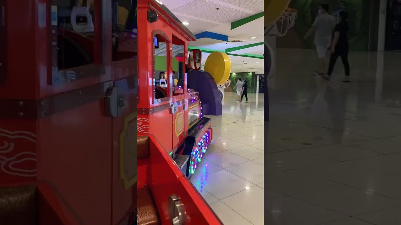 #train ride inside the mall. All aboard! #choochoo #trainride #fun #happy #playtime