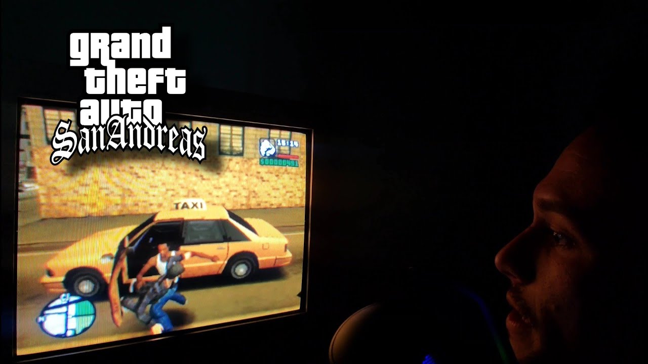 ASMR 🚕 Trabalhando de TAXISTA no GTA San Andreas  Ps2   / (mascando chiclete)