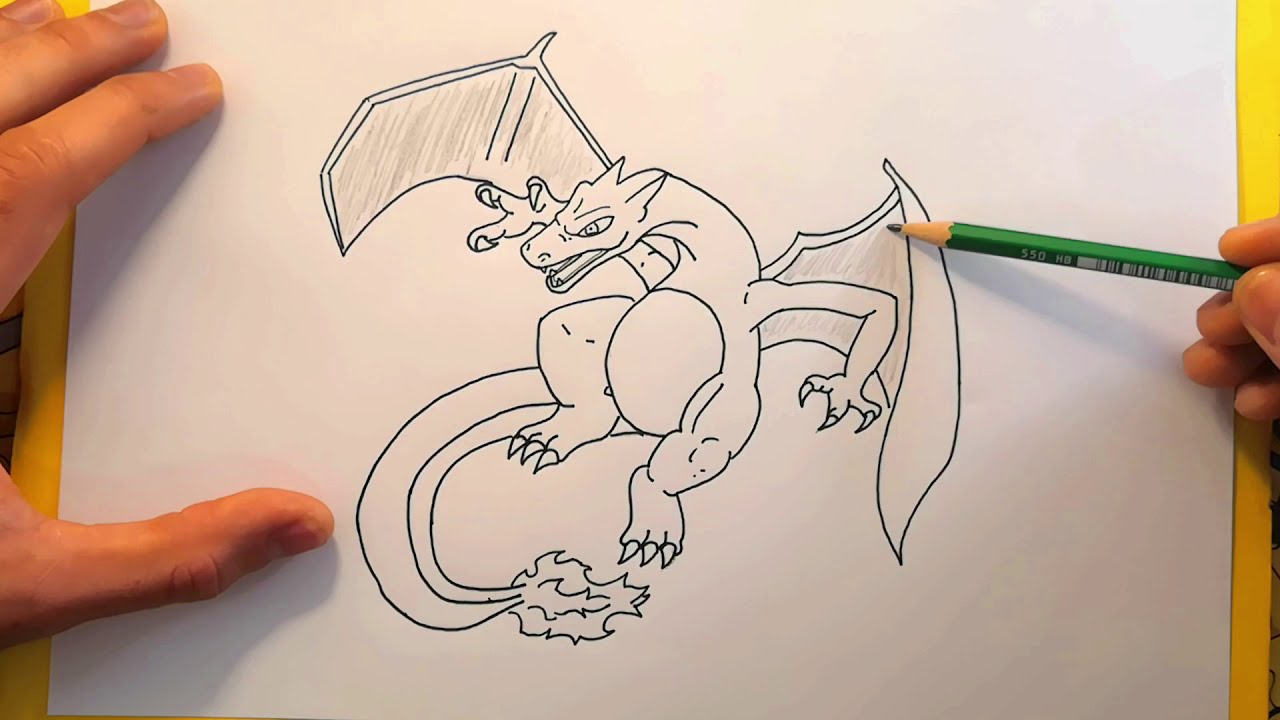 DESSIN POKEMON DRACAUFEU / CHARIZARD