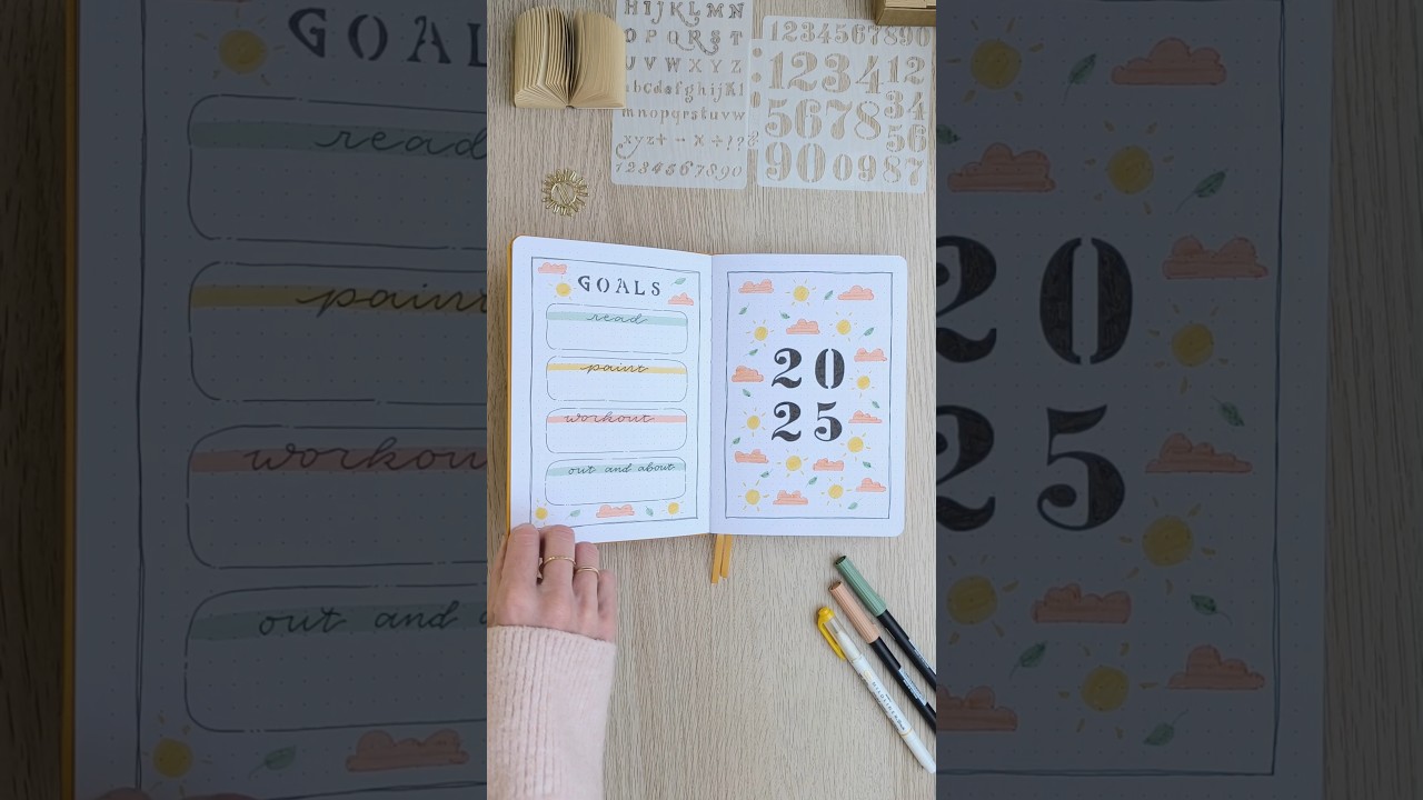 2025 bullet journal setup